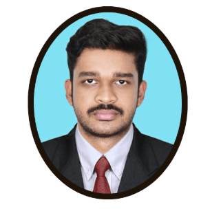 Young man in formal suit and tie with blue background