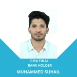 CMA colleges in Kerala student Muhammed Suhail secured the All India 21st Rank in the CMA Final