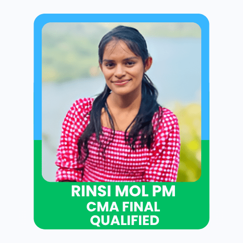 Congratulations CMA Final Achiever Rini mol