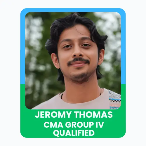 Portrait of Jeromy Thomas celebrating CMA Group IV qualification with a confident expression.