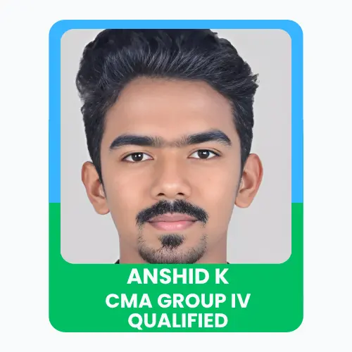 Portrait of Muhammed Anshid celebrating CMA Group IV qualification with a confident expression.