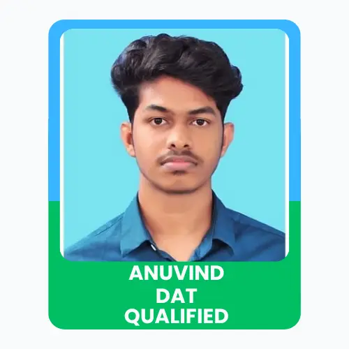Portrait of Anuvind with a “DAT Qualified” achievement banner.