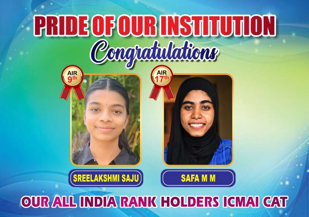 ICMAI CAT RANK HOLDERS